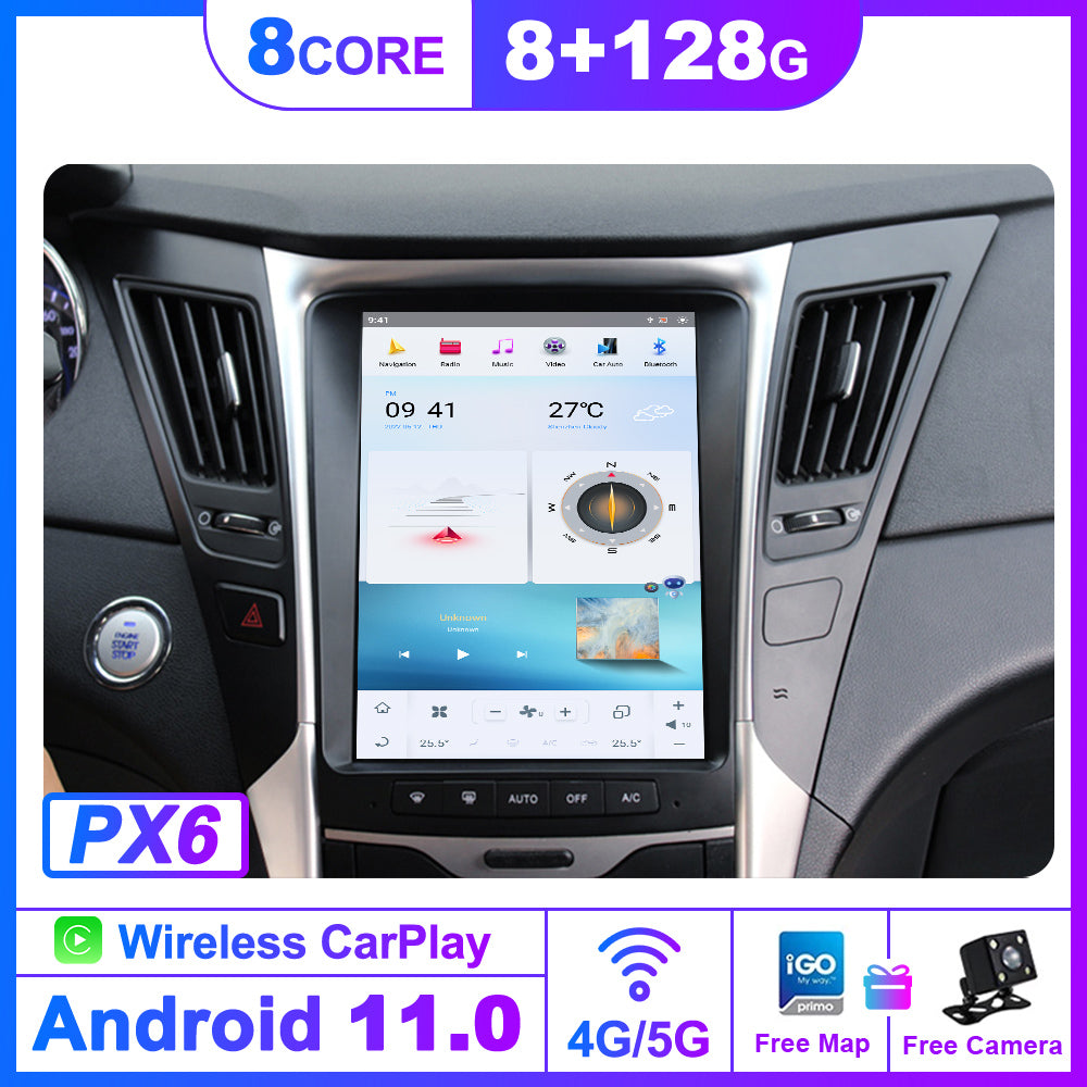 For Hyundai Sonata 8 10.4 Inch Tesla-style Carplay Screens(2012-2014)