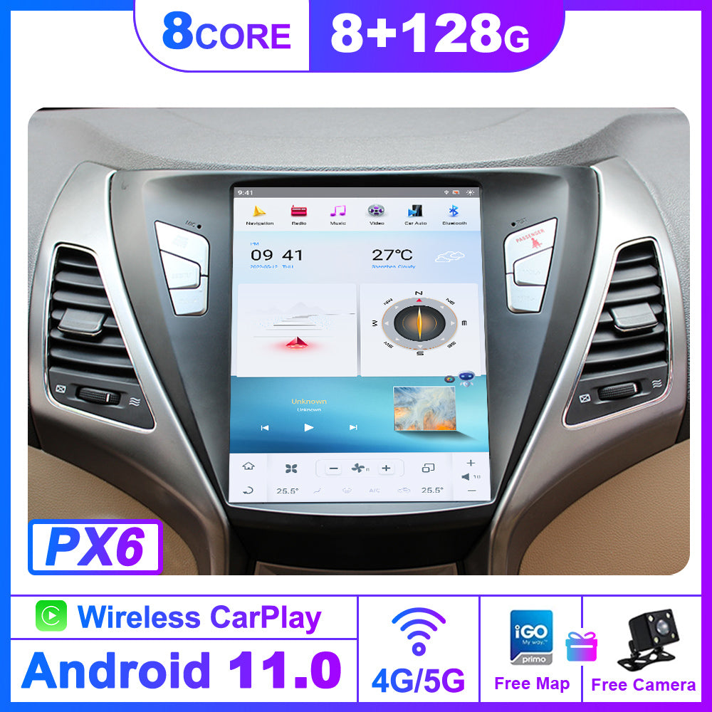 For Hyundai Elantra 10.4 Inch Tesla-style Carplay Screens(2016-2018)