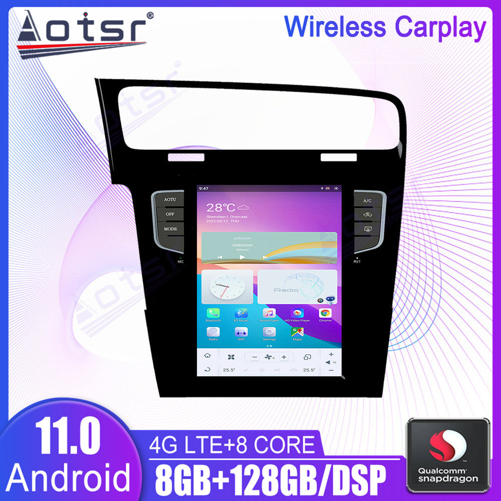 For Volkswagen Golf 7 (2013-2016) 10.4 Inch Tesla-style Carplay Screens