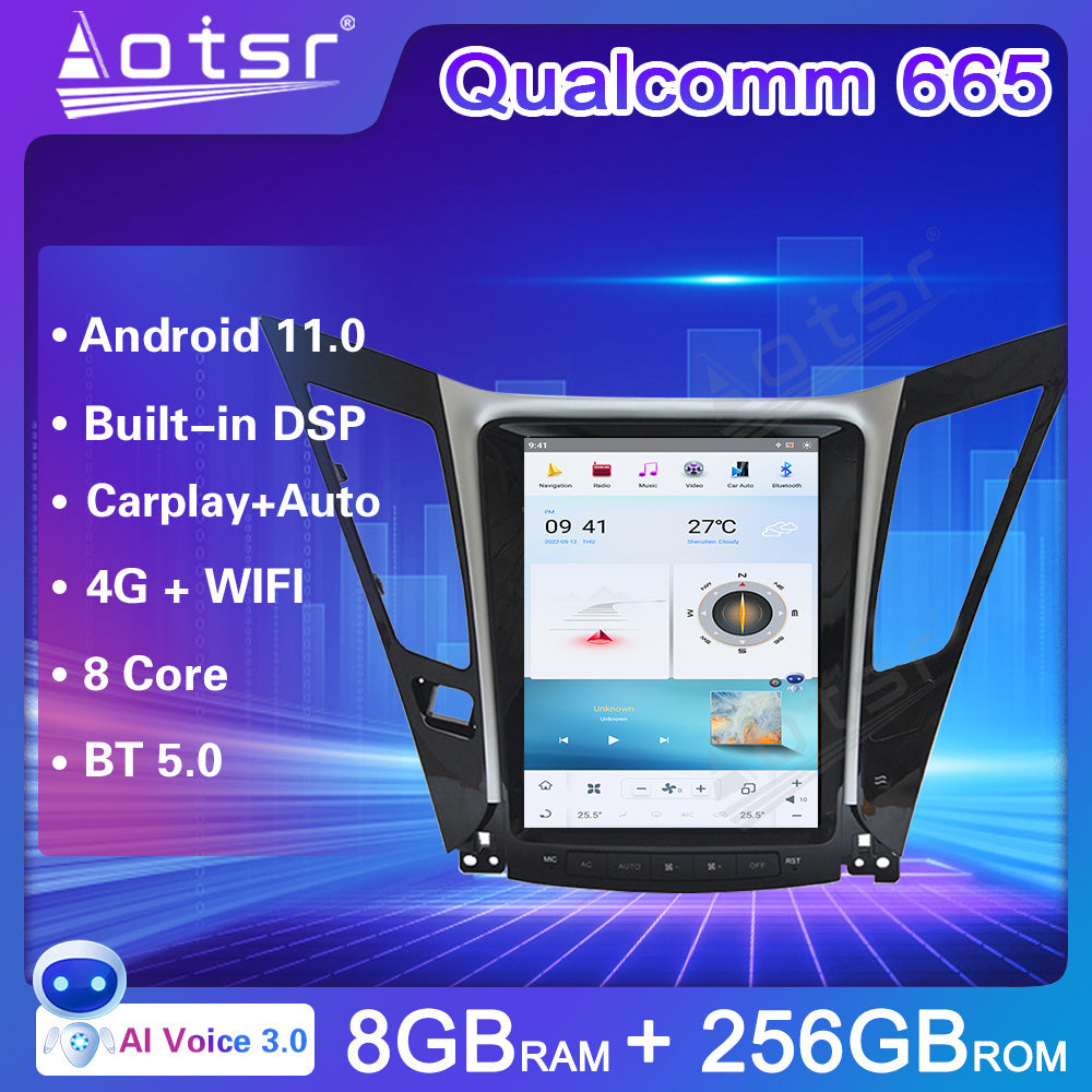 For Hyundai Sonata 8 10.4 Inch Tesla-style Carplay Screens(2012-2014)