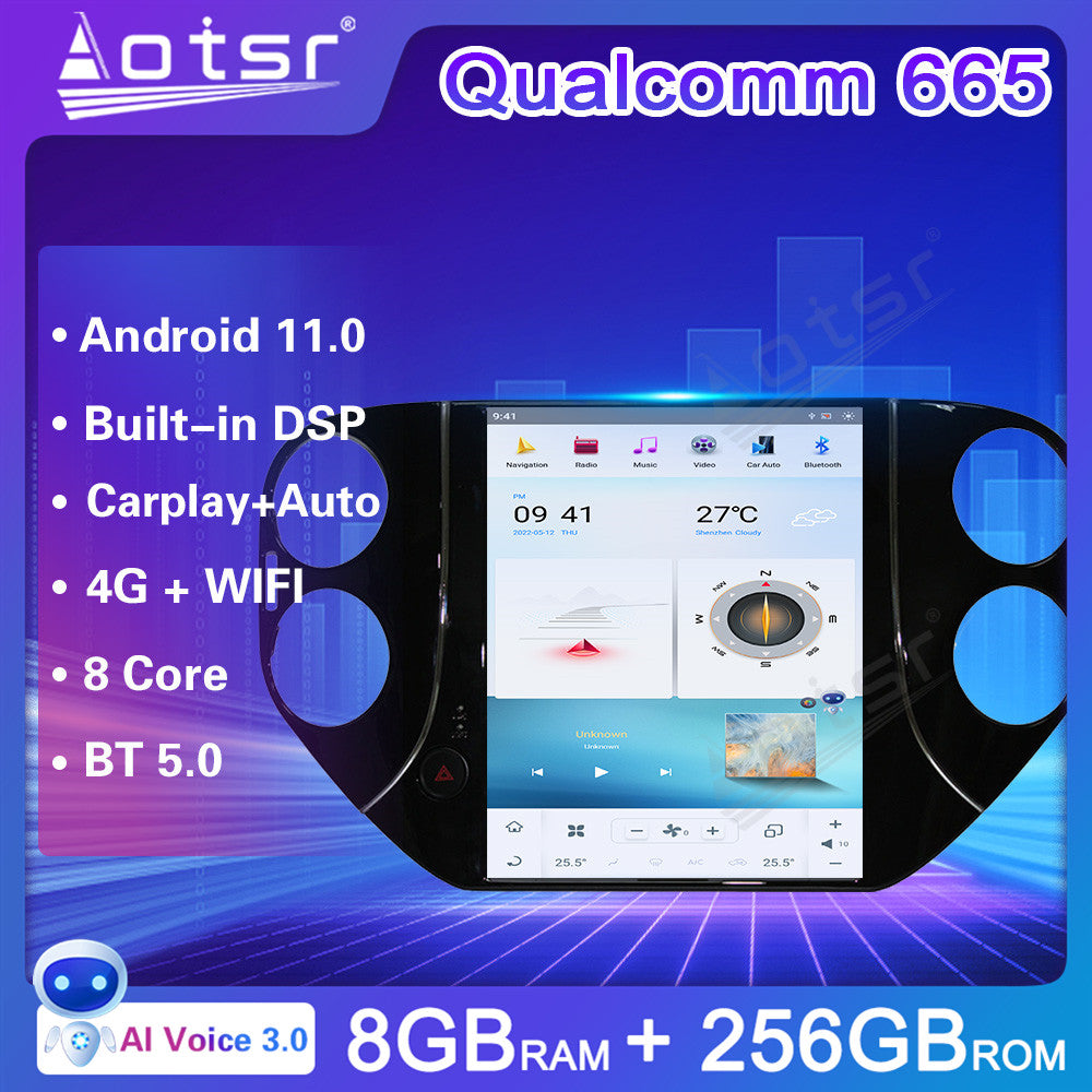 For Volkswagen Tiguan 10.4 Inch Tesla-style Carplay Screens (2010-2016)