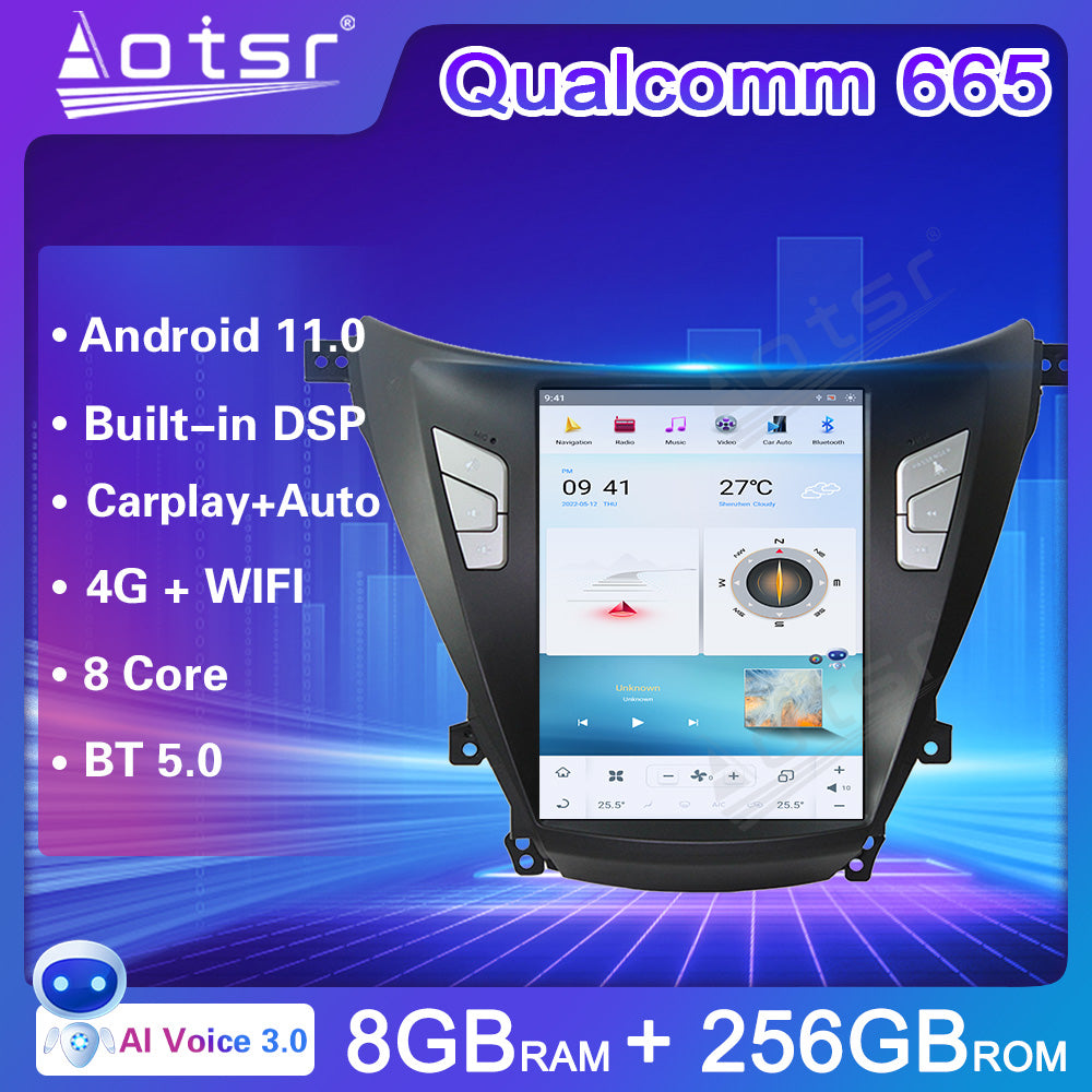 For Hyundai Elantra 10.4 Inch Tesla-style Carplay Screens(2016-2018)