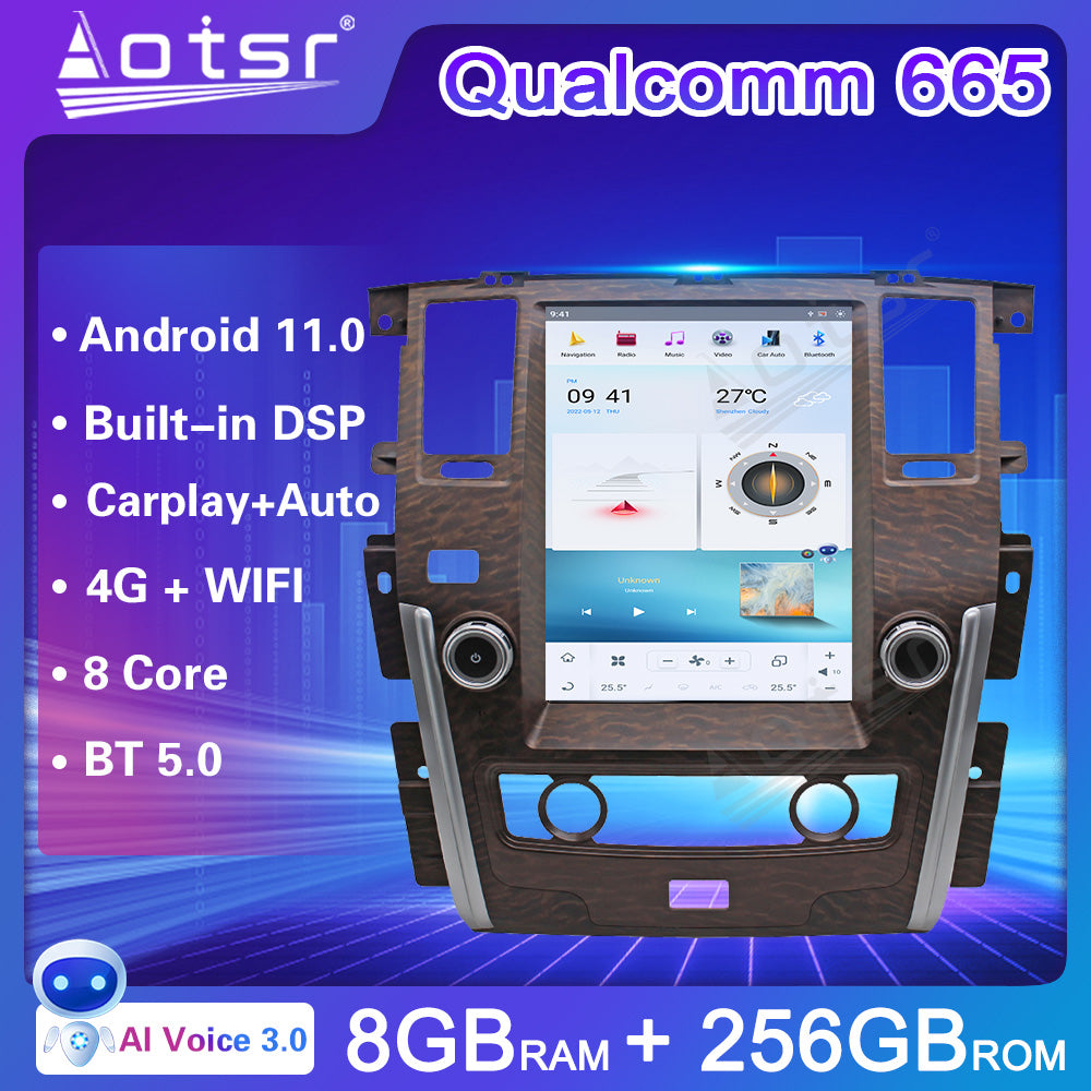 For Nissan Patrol 12.1 Inch Tesla-style Carplay Screens(2010-2018)