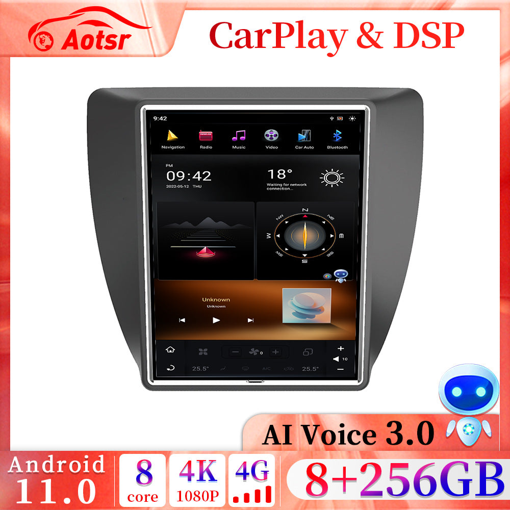 For Volkswagen Sagitar 10.4 Inch Tesla-style Carplay Screens (2012-2018)