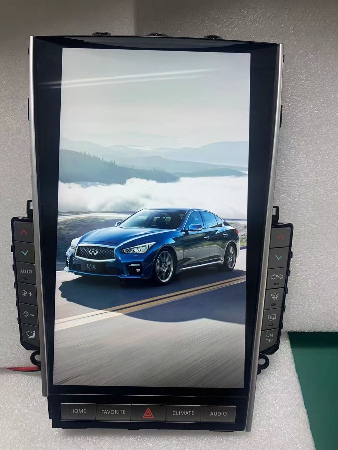 13.6 Inch Tesla Screen For Infiniti Q50 Q50l Q60 2015+ Android 13.0 Car Radio Player GPS Navi Auto Stereo Multimedia Video DSP Carplay 4G SIM