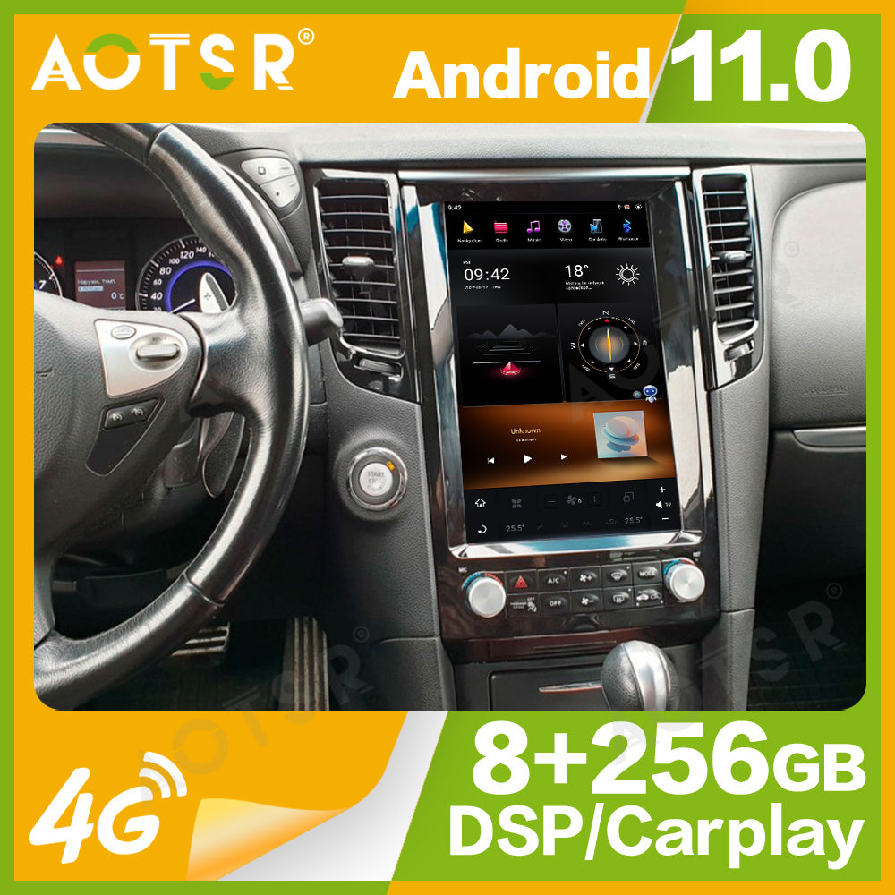 For Infinidi FX35 13.6 Inch Tesla-style Carplay Screens(2009-2013)