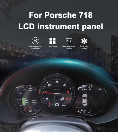 Aotsr  Screen For Porsche 718 LCD Digital Cluster  Virtual Cockpit Speedometer Dashboard LCD Screen Instrument Panel Part