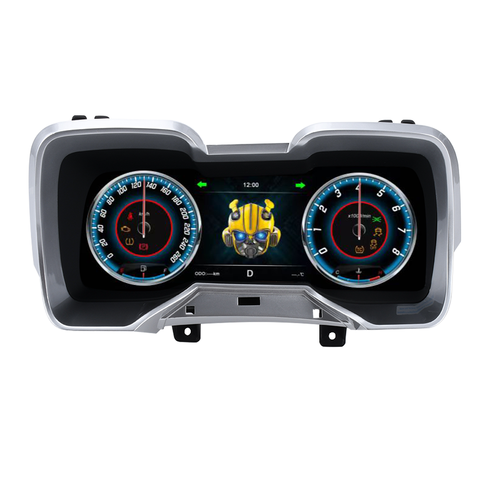 Aotsr  Screen For Chevrolet  Camaro 2010-2015 with Carplay LCD Digital Cluster  Virtual Cockpit Speedometer Dashboard LCD Screen Instrument Panel Part