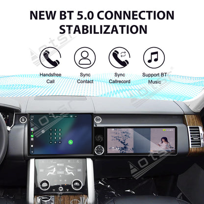 Aotsr Dual Screen 13.1 inch+12.3 inch Android 15 Carplay Car Radio for Land Rover Range Rover Executive 2018-2022 Car GPS Navigation Multimedia
