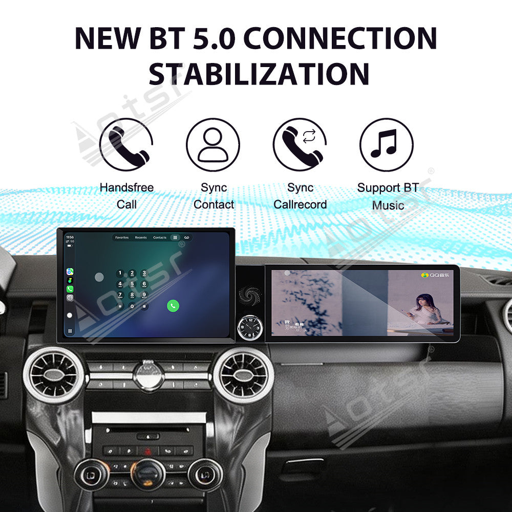 Aotsr Dual Screen 13.1 inch+12.3 inch Android 15 Carplay Car Radio for Land Rover Discovery 4 2012-2016 Car GPS Navigation Multimedia