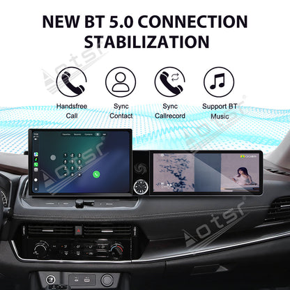 Aotsr Dual Screen 13.1 inch+12.3 inch Android 15 Carplay Car Radio for Nissan X-Trail 2021-2026 Car GPS Navigation Multimedia