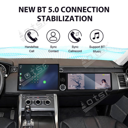 Aotsr Dual Screen 13.1 inch+12.3 inch Android 15 Carplay Car Radio for Land Rover Range Rover Sport 2016-2017 Car GPS Navigation Multimedia