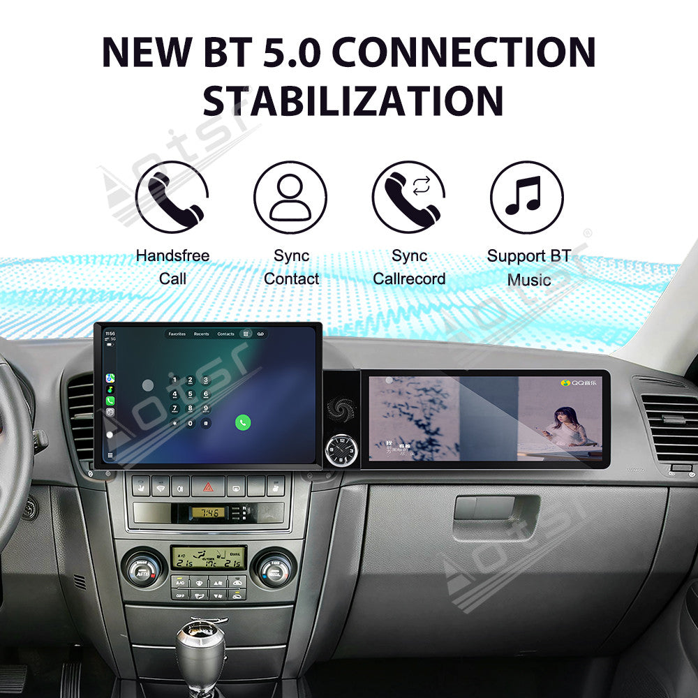 Aotsr Dual Screen 13.1 inch+12.3 inch Android 15 Carplay Car Radio for KIA Sorento 2002-2006 Car GPS Navigation Multimedia
