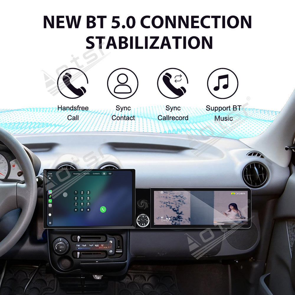 Aotsr Dual Screen 13.1 inch+12.3 inch Android 15 Carplay Car Radio for Hyundai Santro 2006-2015 Car GPS Navigation Multimedia