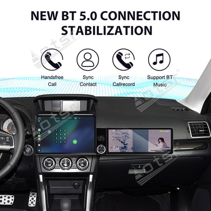 Aotsr Dual Screen 13.1 inch+12.3 inch Android 15 Carplay Car Radio for Subaru Forester 2012-2015 Car GPS Navigation Multimedia