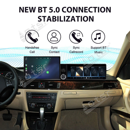 Aotsr Dual Screen 13.1 inch+12.3 inch Android 15 Carplay Car Radio for BMW 3 Series E90 E91 E92 E93 2005-2012 Car GPS Navigation Multimedia