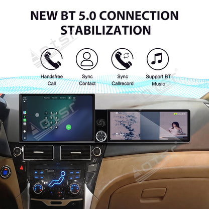 Aotsr Dual Screen 13.1 inch+12.3 inch Android 15 Carplay Car Radio for Hyundai Sonata 2011-2015 Car GPS Navigation Multimedia