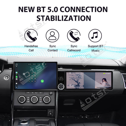 Aotsr Dual Screen 13.1 inch+12.3 inch Android 15 Carplay Car Radio for Land Rover Discovery 5 2017-2019 Car GPS Navigation Multimedia