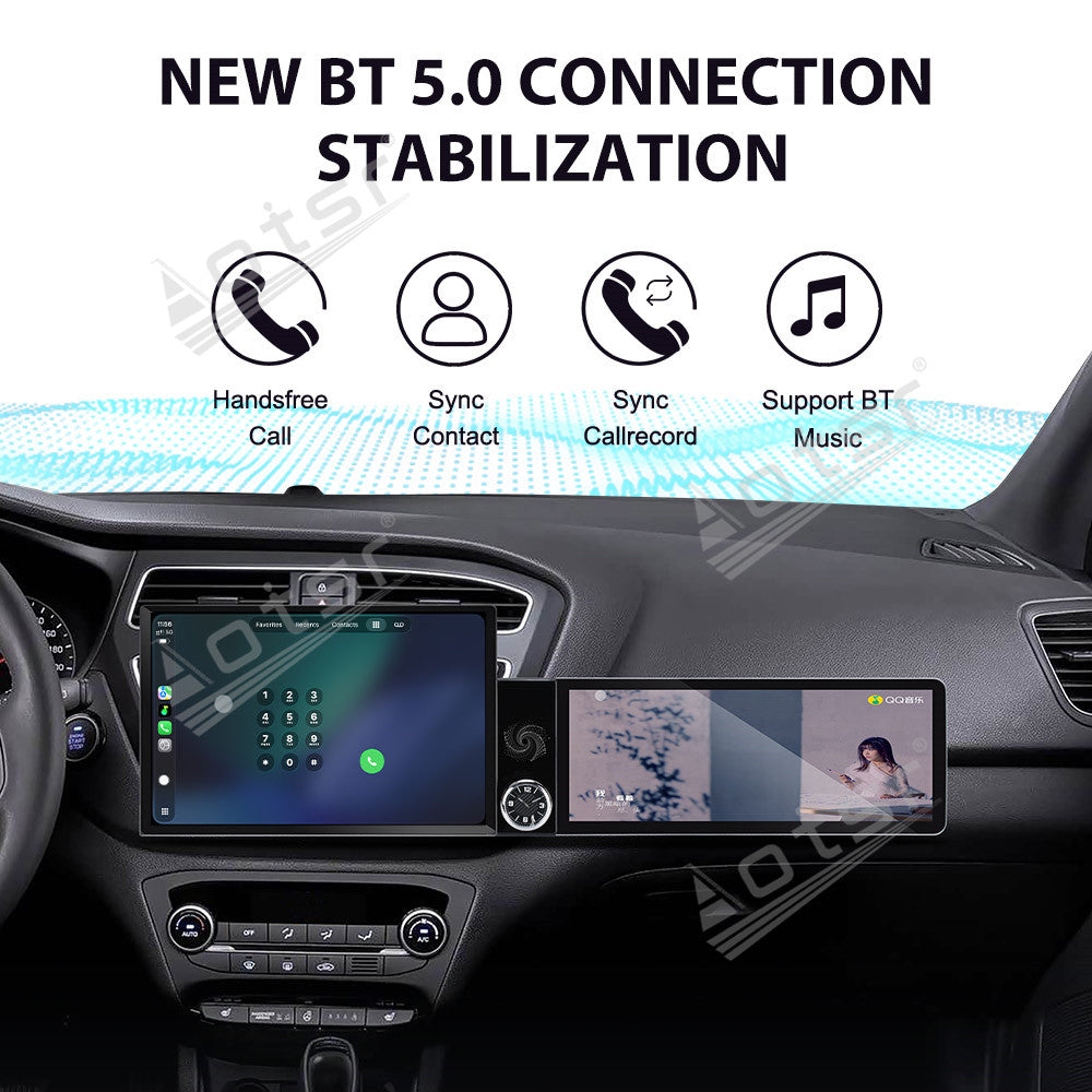Aotsr Dual Screen 13.1 inch+12.3 inch Android 15 Carplay Car Radio for Hyundai I20 2014-2018 Car GPS Navigation Multimedia