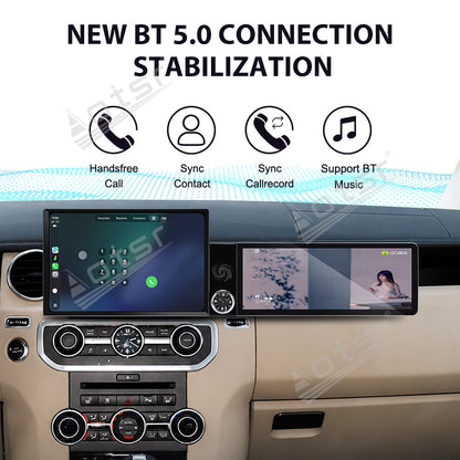 Aotsr Dual Screen 13.1 inch+12.3 inch Android 15 Carplay Car Radio for Land Rover Discovery 4 2010-2016 Car GPS Navigation Multimedia