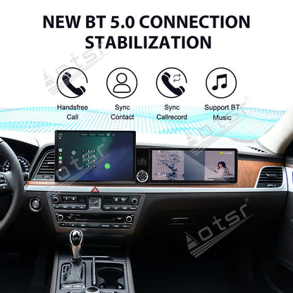 Aotsr Dual Screen 13.1 inch+12.3 inch Android 15 Carplay Car Radio for Hyundai Genesis 2013-2016 Car GPS Navigation Multimedia