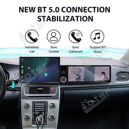 Aotsr Dual Screen 13.1 inch+12.3 inch Android 15 Carplay Car Radio for Volvo S60 2011-2019 Car GPS Navigation Multimedia
