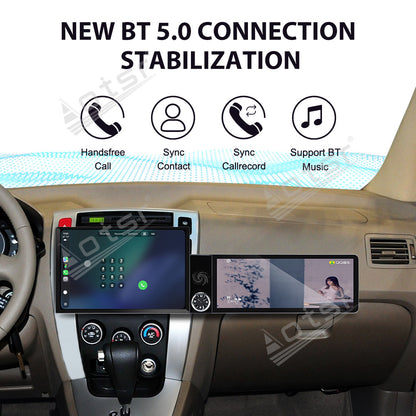 Aotsr Dual Screen 13.1 inch+12.3 inch Android 15 Carplay Car Radio for Hyundai Tucson 2006-2013 Car GPS Navigation Multimedia