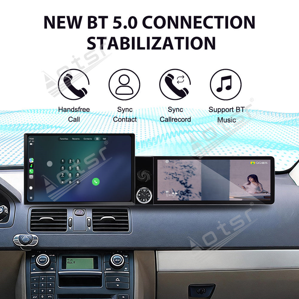 Aotsr Dual Screen 13.1 inch+12.3 inch Android 15 Carplay Car Radio for Volvo XC90 2004-2014 Car GPS Navigation Multimedia
