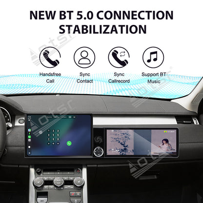 Aotsr Dual Screen 13.1 inch+12.3 inch Android 15 Carplay Car Radio for Land Rover Range Rover Evoque 2012-2015 Car GPS Navigation Multimedia