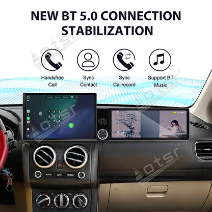 Aotsr Dual Screen 13.1 inch+12.3 inch Android 15 Carplay Car Radio for Nissan Qashqai 2008-2015 Car GPS Navigation Multimedia