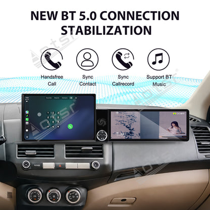 Aotsr 13.1 Inch + 12.3 Inch Android Car Navigation System for Mitsubishi Outlander 2008-2015 Wireless CarPlay GPS Multimedia Player