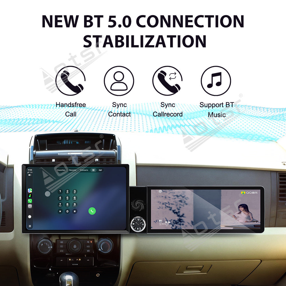 Aotsr Dual Screen 13.1 inch+12.3 inch Android 15 Carplay Car Radio for Mazda Tribute 2007-2012 Car GPS Navigation Multimedia