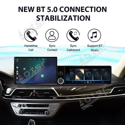 Aotsr Dual Screen 13.1 inch+12.3 inch Android 15 Carplay Car Radio for BMW 7 Series G11 G12 2015-2018 EVO Car GPS Navigation Multimedia