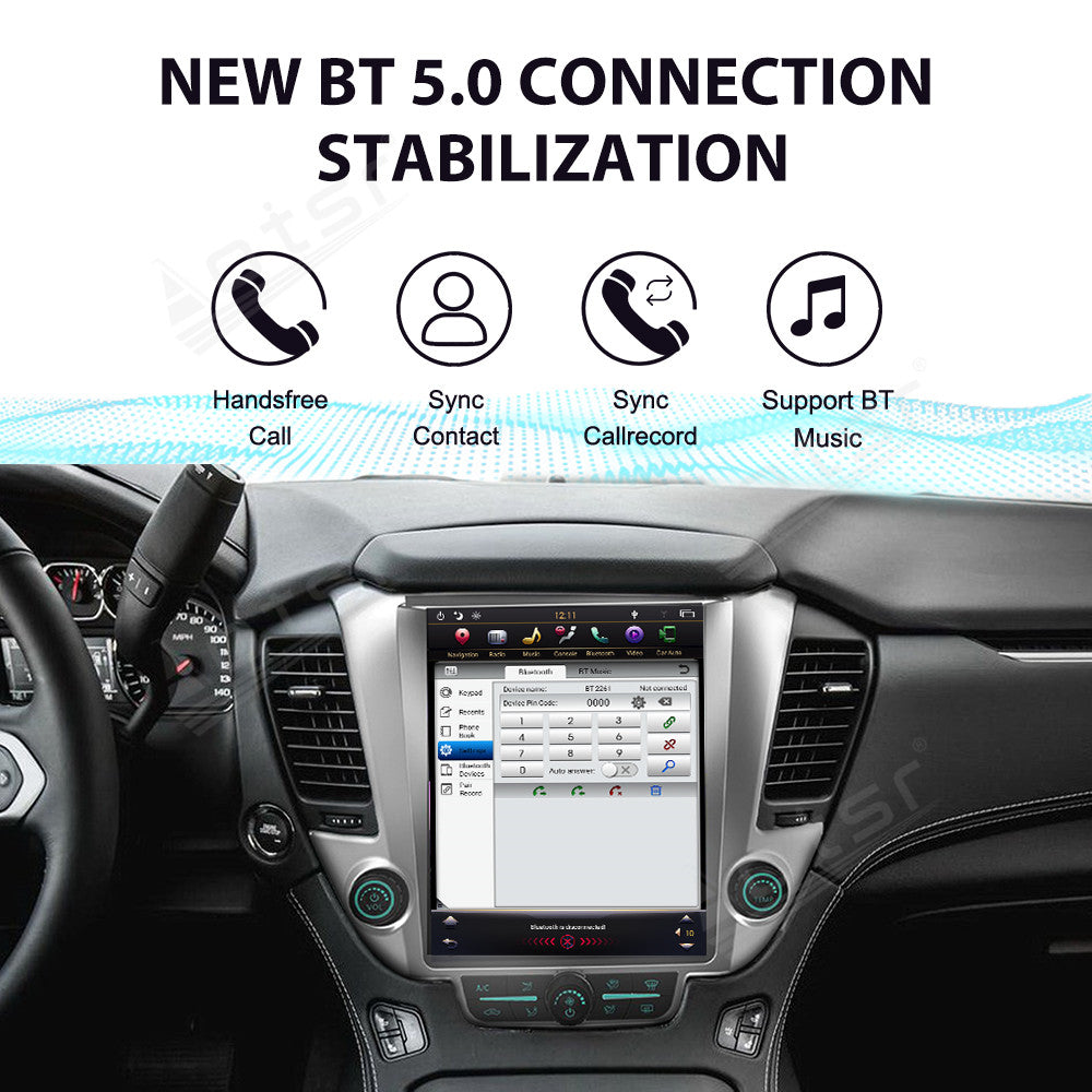 For GMC Yukon and Chevrolet Tahoe Suburban 12.1  Inch Tesla-style Carplay Screens（2015-2020）