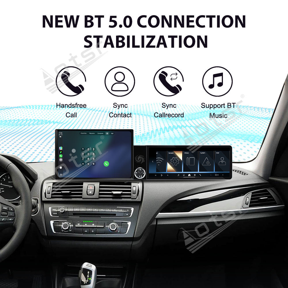 Aotsr Dual Screen 13.1 inch+12.3 inch Android 15 Carplay Car Radio for BMW 1/2 Series F20/F21 2012-2017 EVO Car GPS Navigation Multimedia