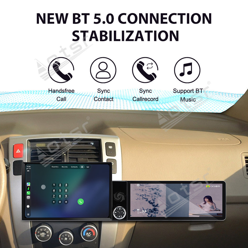 Aotsr Dual Screen 13.1 inch+12.3 inch Android 15 Carplay Car Radio for Hyundai Tucson 2009-2013 Car GPS Navigation Multimedia