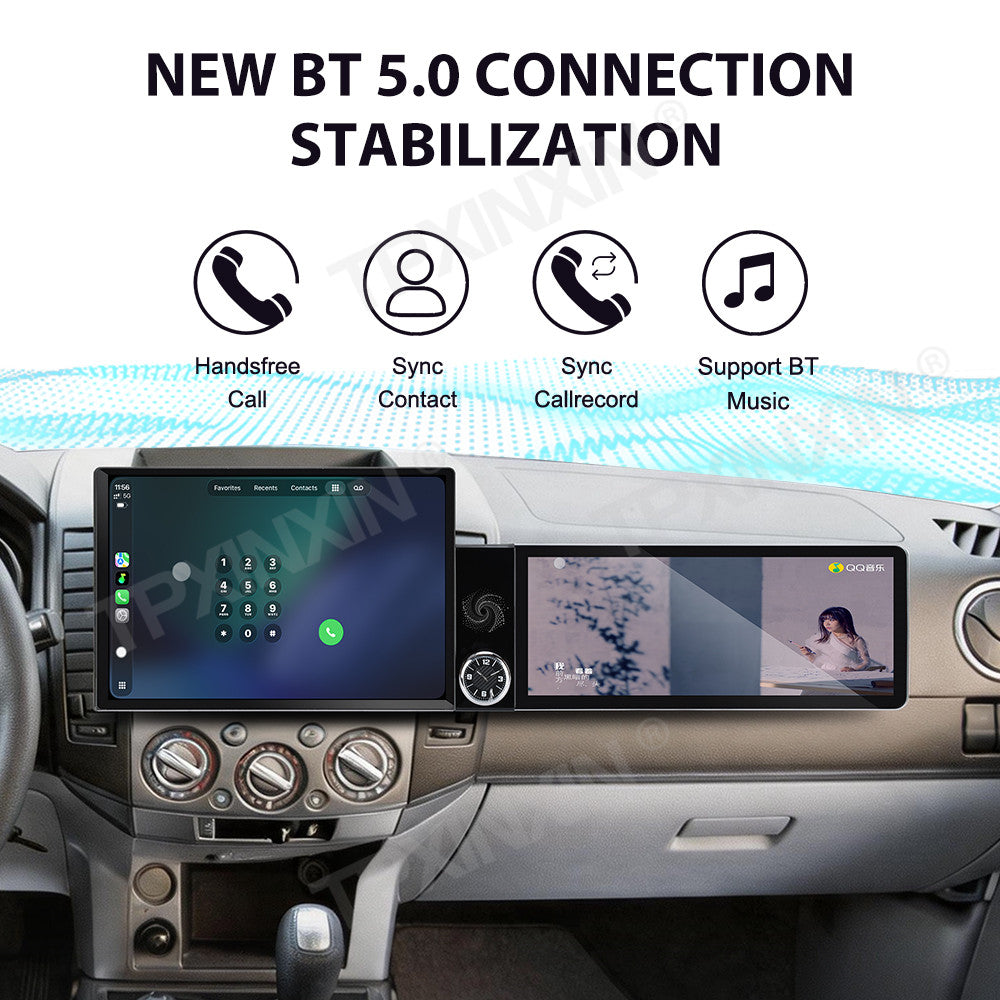 Aotsr Dual Screen 13.1 inch+12.3 inch Android 15 Carplay Car Radio for Mazda BT-50 2006-2012 and for Ford Expedition 2006-2012 Car GPS Navigation Multimedia