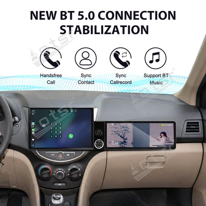Aotsr Dual Screen 13.1 inch+12.3 inch Android 15 Carplay Car Radio for Hyundai Verna 2011-2016 Car GPS Navigation Multimedia