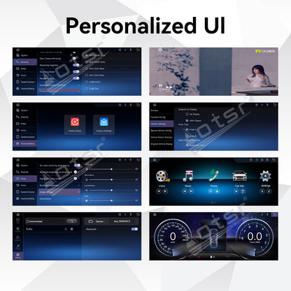 Aotsr 15.8 inch Linux Carplay Screen for Mercedes Benz A/GLA X156 2013-2015 NTG4.5 IPS Touch Stereo Unit Multi Storage 4G DSP BT5.0 GPS