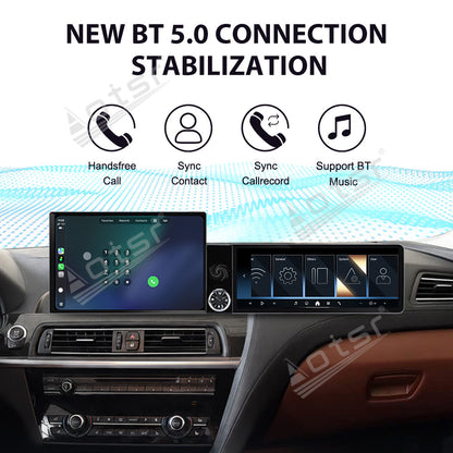 Aotsr Dual Screen 13.1 inch+12.3 inch Android 15 Carplay Car Radio for BMW 6 Series 2009-2016 Car GPS Navigation Multimedia