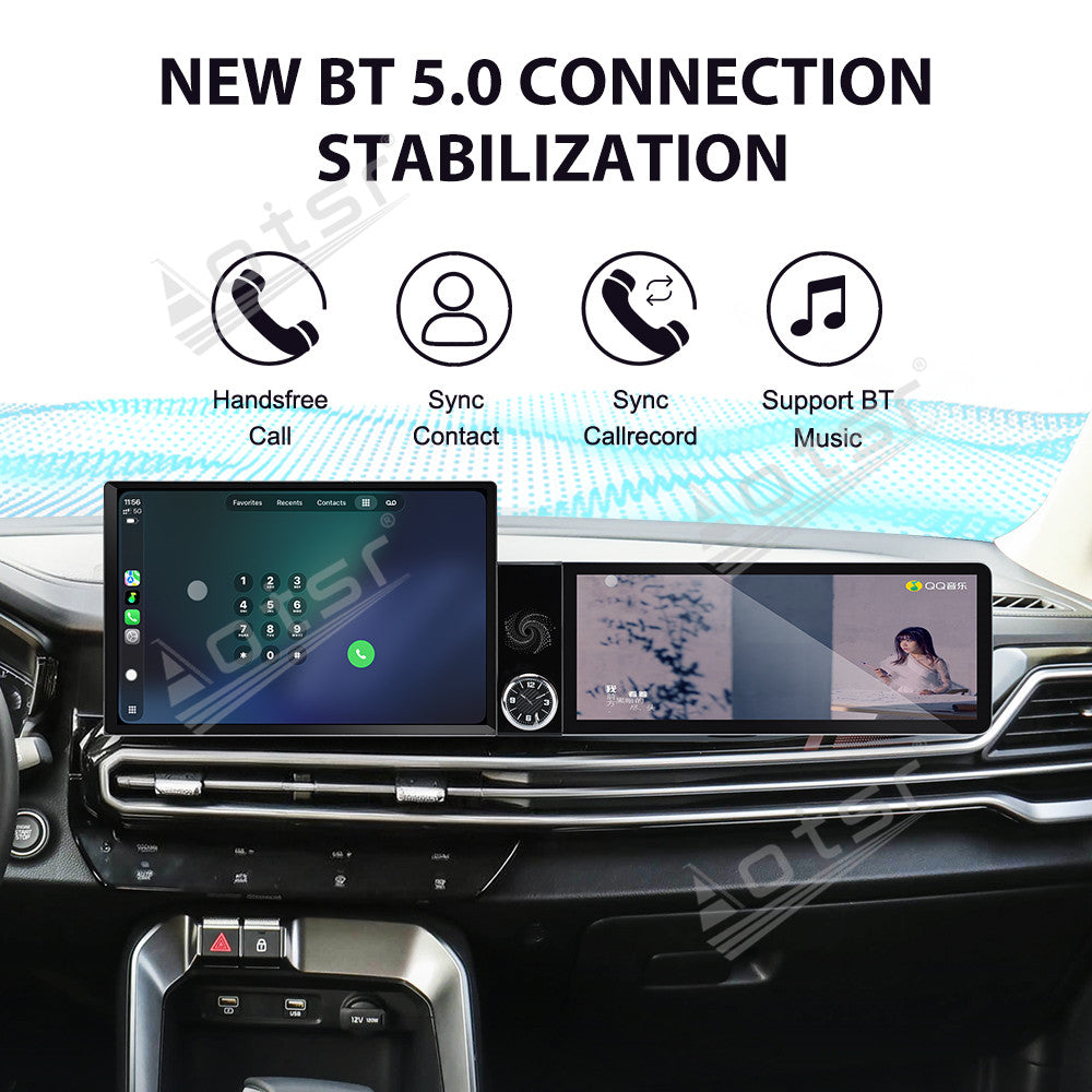 Aotsr Dual Screen 13.1 inch+12.3 inch Android 15 Carplay Car Radio for KIA Sportage 2021-2026 Car GPS Navigation Multimedia