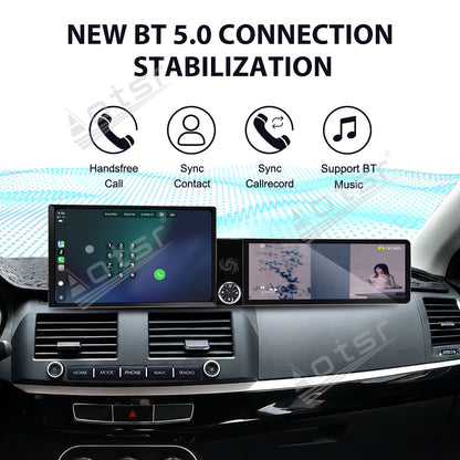 Aotsr Dual Screen 13.1 inch+12.3 inch Android 15 Carplay Car Radio for Mitsubishi Lancer EX 2010-2017 Car GPS Navigation Multimedia