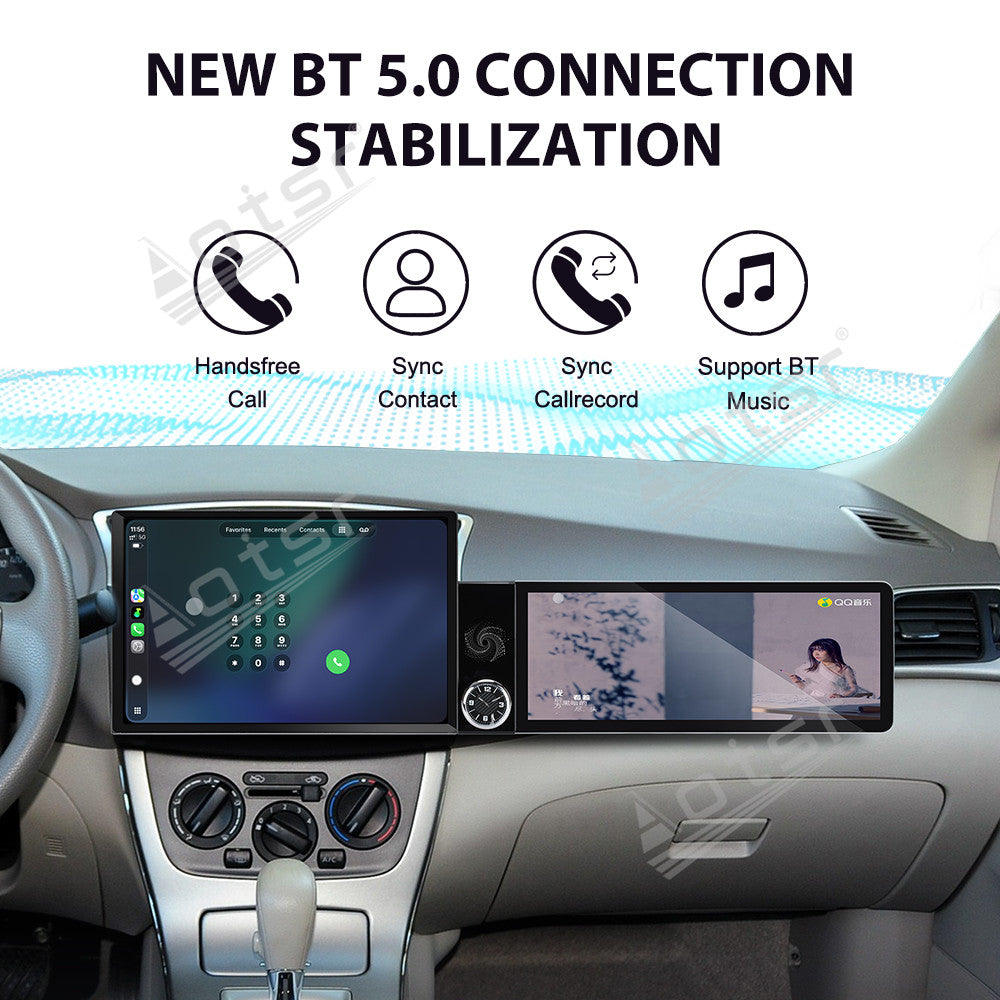 Aotsr Dual Screen 13.1 inch+12.3 inch Android 15 Carplay Car Radio for Nissan Sylphy 2012-2019 Car GPS Navigation Multimedia