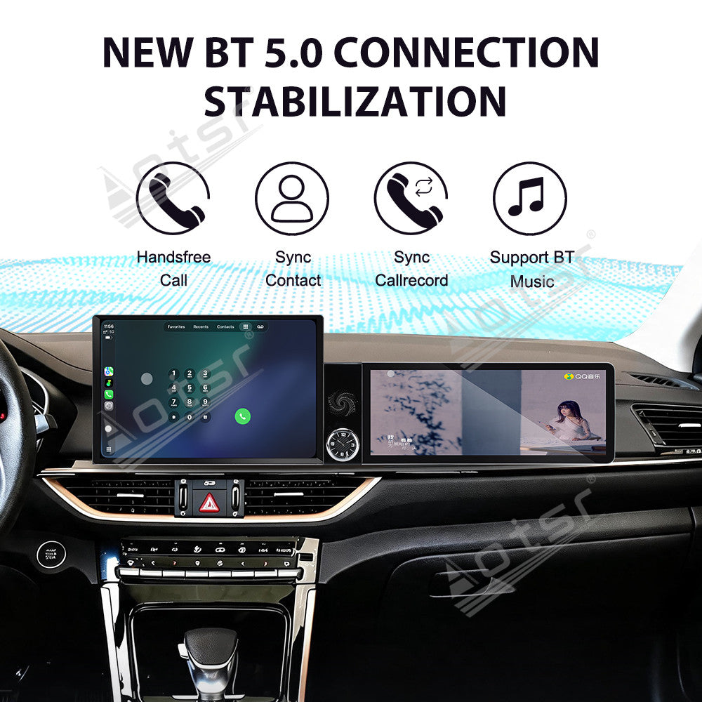 Aotsr Dual Screen 13.1 inch+12.3 inch Android 15 Carplay Car Radio for KIA K3 2012-2019 Car GPS Navigation Multimedia