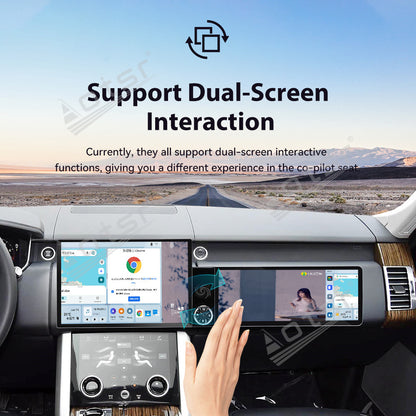 Aotsr Dual Screen 13.1 inch+12.3 inch Android 15 Carplay Car Radio for Land Rover Range Rover Executive 2018-2022 Car GPS Navigation Multimedia