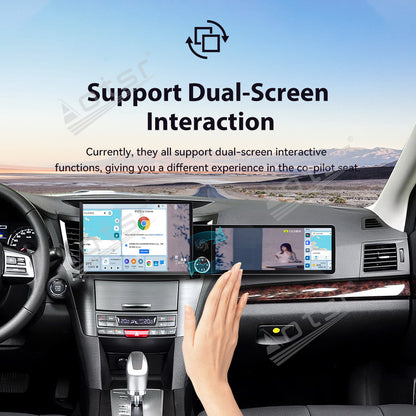 Aotsr Dual Screen 13.1 inch+12.3 inch Android 15 Carplay Car Radio for Subaru Legacy;Subaru Outback 2010-2014 Car GPS Navigation Multimedia