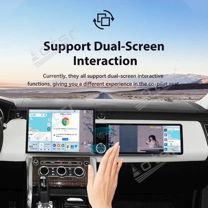 Aotsr Dual Screen 13.1 inch+12.3 inch Android 15 Carplay Car Radio for Land Rover Range Rover Sport 2014-2015 Car GPS Navigation Multimedia