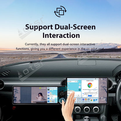 Aotsr Dual Screen 13.1 inch+12.3 inch Android 15 Carplay Car Radio for Mazda MX5 2005-2015 Car GPS Navigation Multimedia