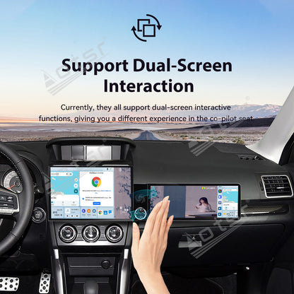 Aotsr Dual Screen 13.1 inch+12.3 inch Android 15 Carplay Car Radio for Subaru Forester 2012-2015 Car GPS Navigation Multimedia