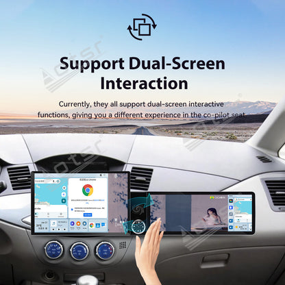 Aotsr Dual Screen 13.1 inch+12.3 inch Android 15 Carplay Car Radio for Mitsubishi Zinger 2015-2026 Car GPS Navigation Multimedia